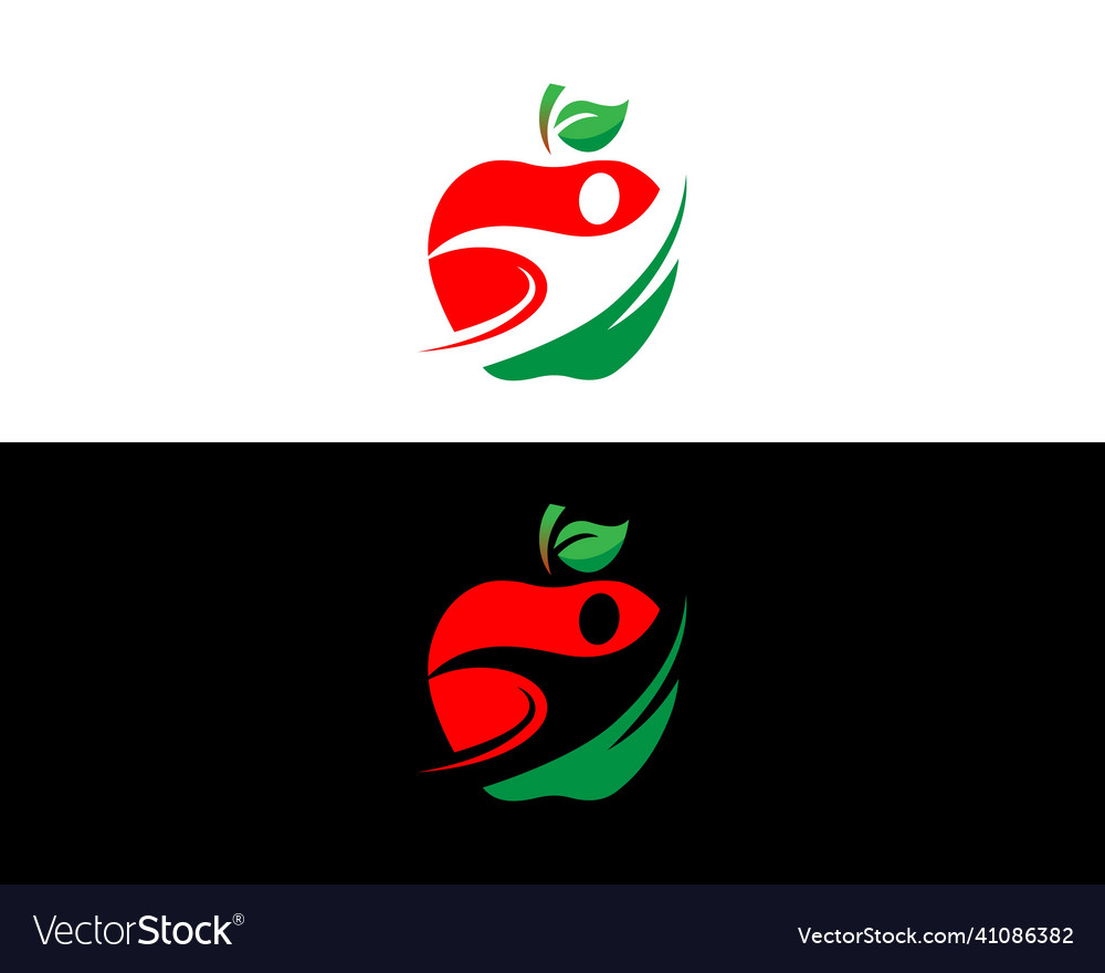 Wellness and health food logo design