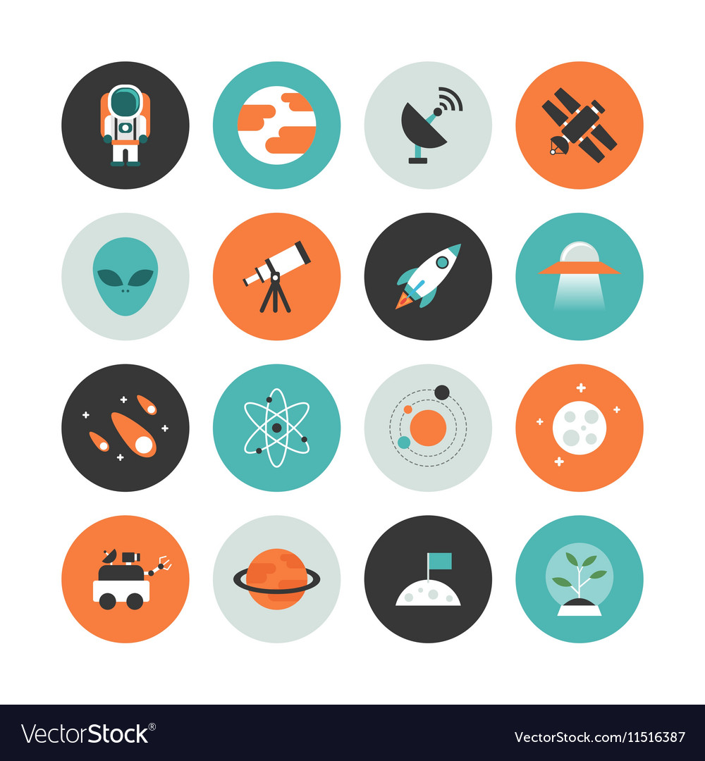 403space flache Icons