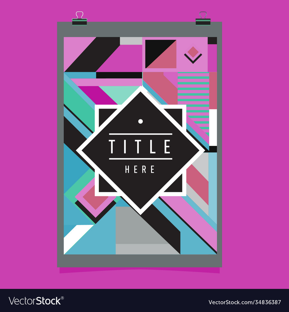 Abstract colorful geometric pattern background Vector Image Abstract colorful geometric pattern background