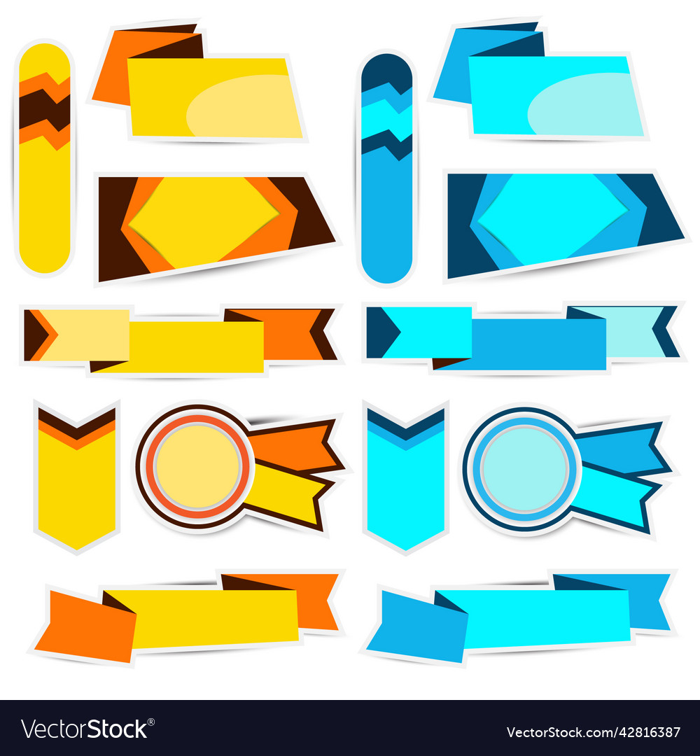 Abstract web banner design template vector image Abstract web banner design template