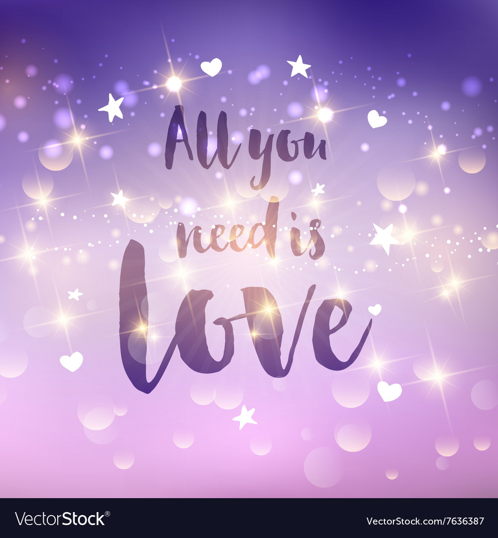 All you need is love background 1412 Royalty Free Vector