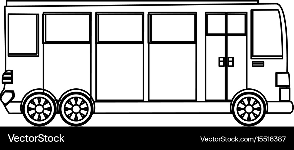 Big bus vehicle Royalty Free Vector Image - VectorStock