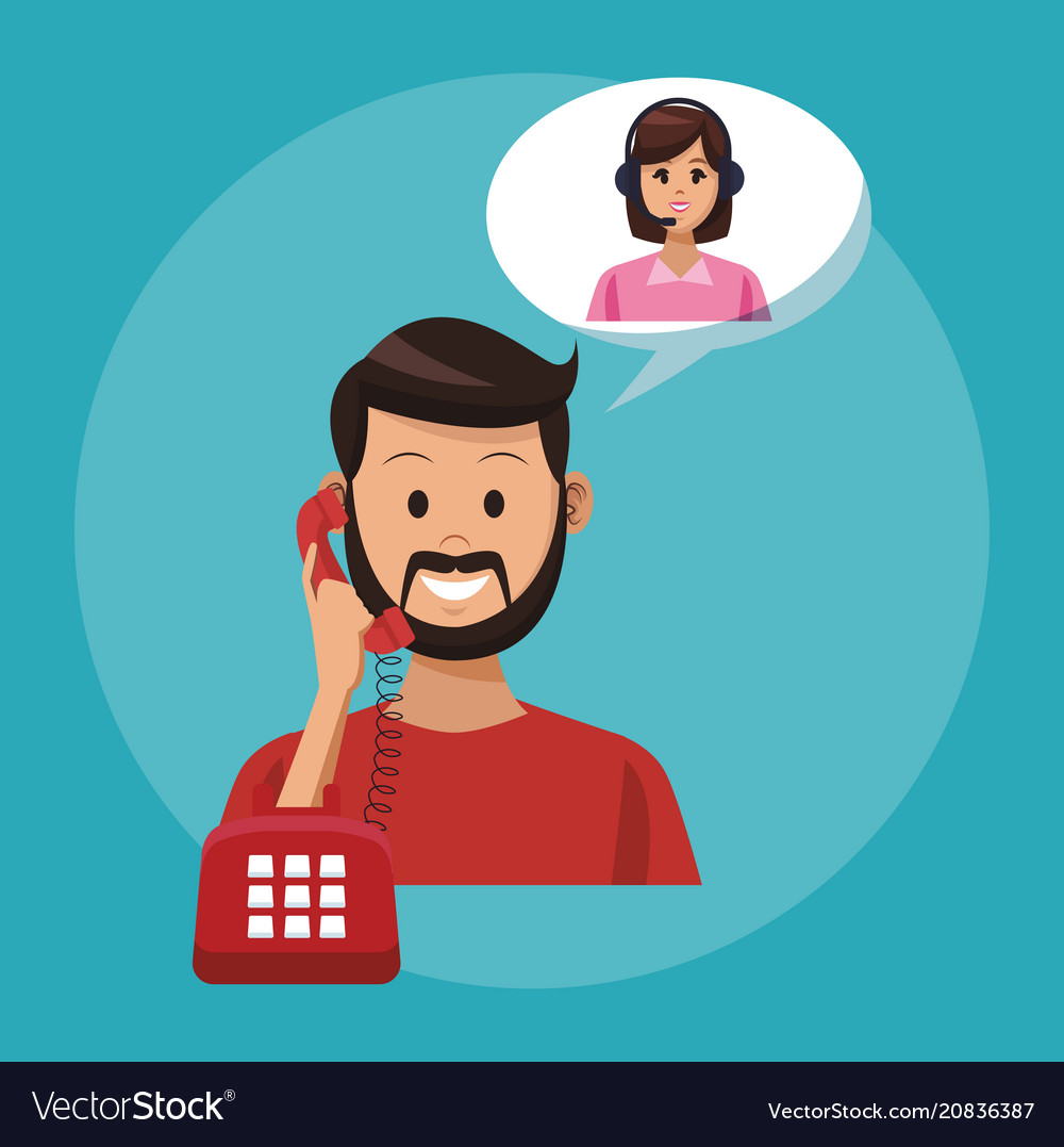 call-center-line-service-royalty-free-vector-image