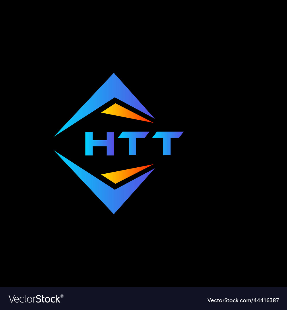 Htt abstract technology logo design on black