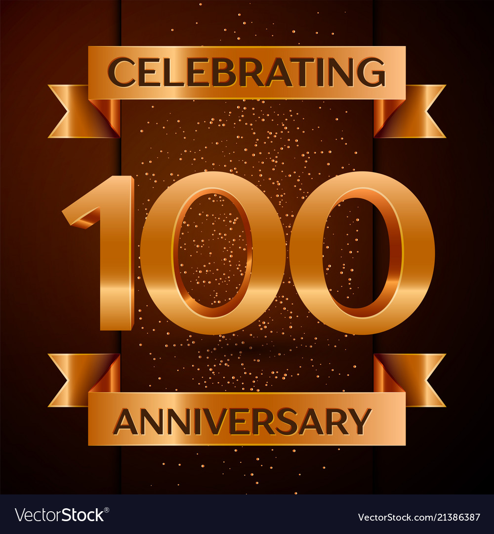Hundert Jahre Jubiläumsfeier Design vector image Hundert Jahre Jubiläumsfeier Design