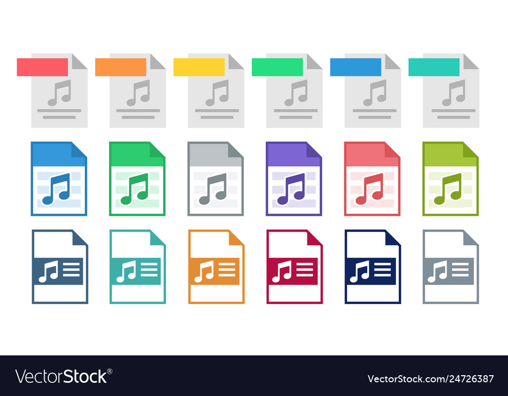 Lyrics icon music text set