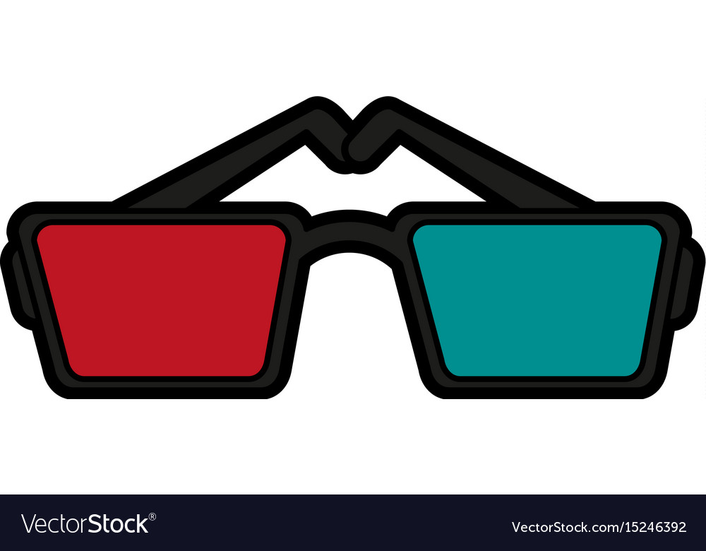 3d glasses icon image Royalty Free Vector Image