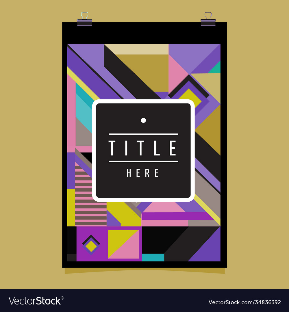 Abstract colorful geometric pattern background Vector Image Abstract colorful geometric pattern background