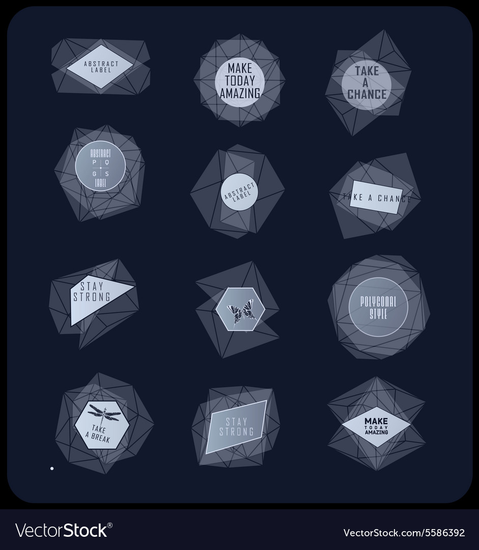 Abstract triangles design