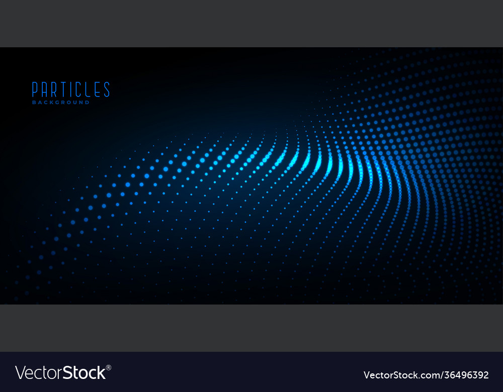 Glowing Particle Wave Digital Background