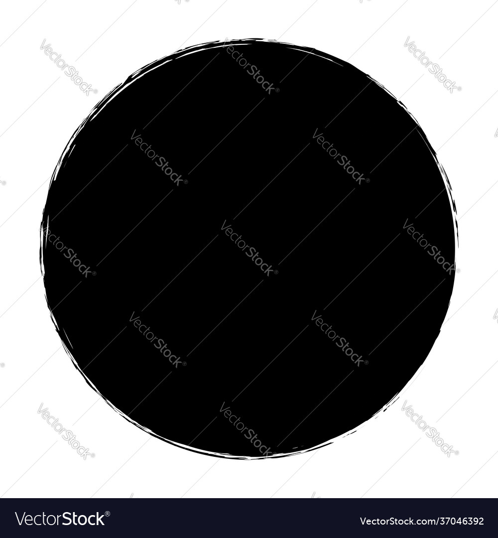 Grungy circle blob blotch vector image Grungy circle blob blotch