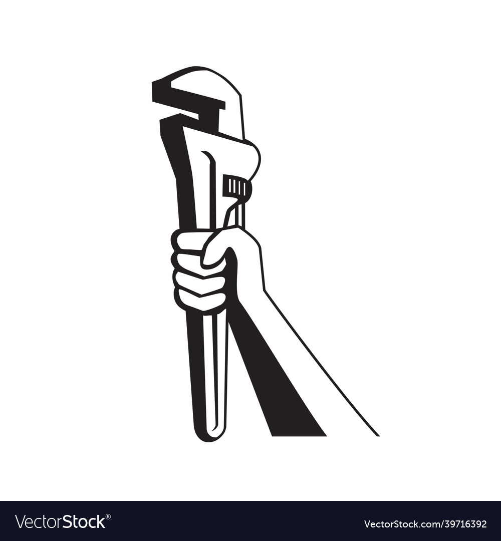 Adjustable Plumbing And Pipe Wrenches Stock Illustration