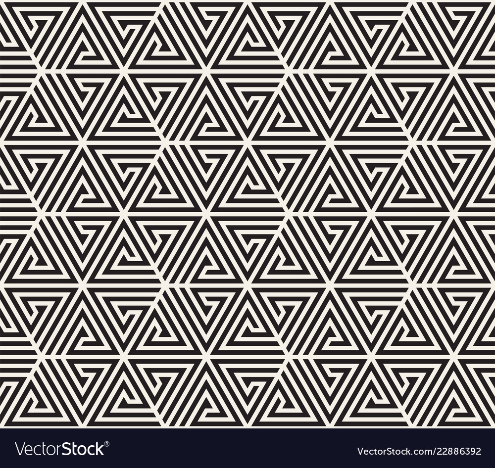 Modern Geometric Triangle Pattern
