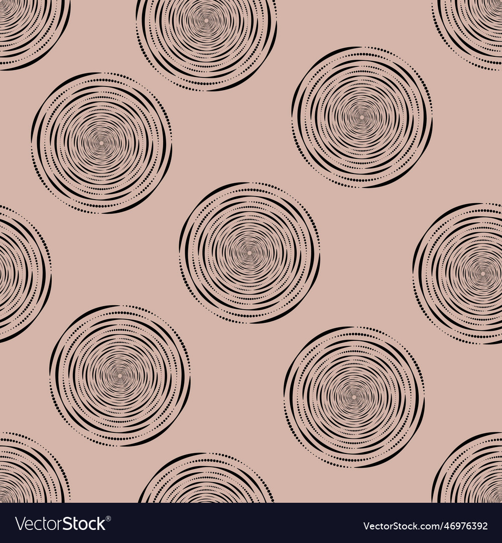 Seamless pattern of geometric abstract round shape vector image Seamless pattern of geometric abstract round shape