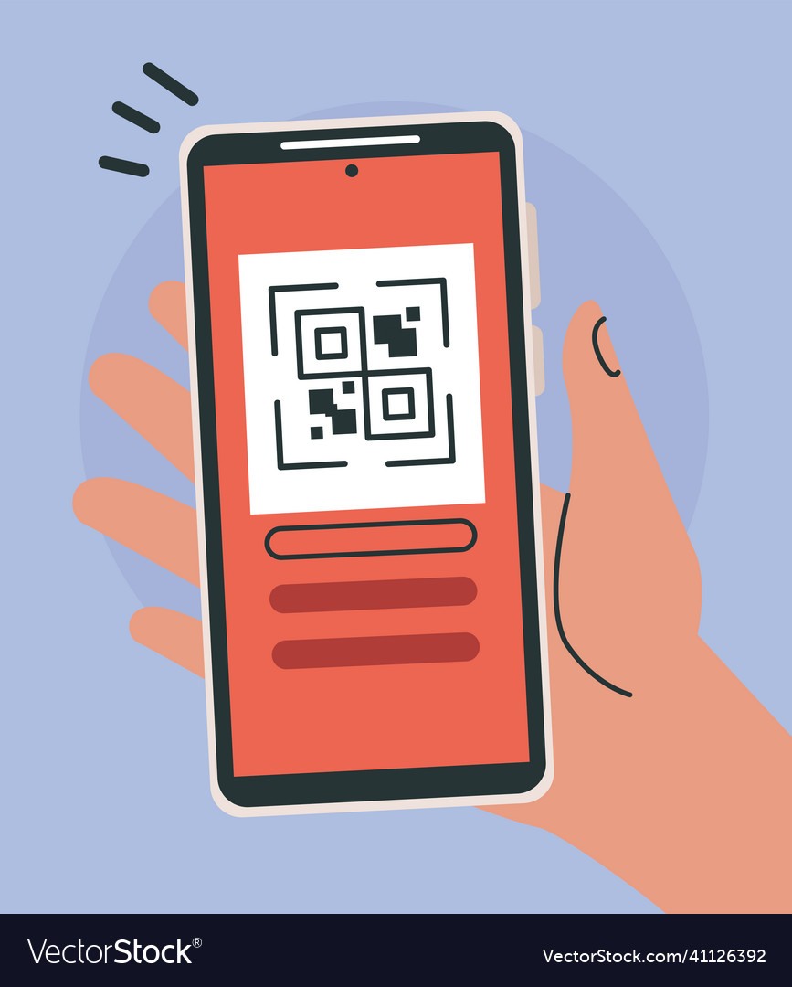 Smartphone with qr code