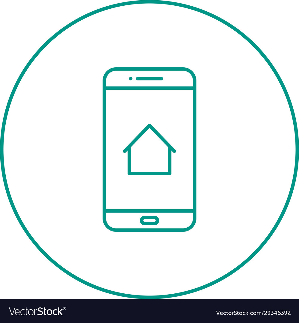 Einzigartiges Home-Bildschirm Linie Symbol
