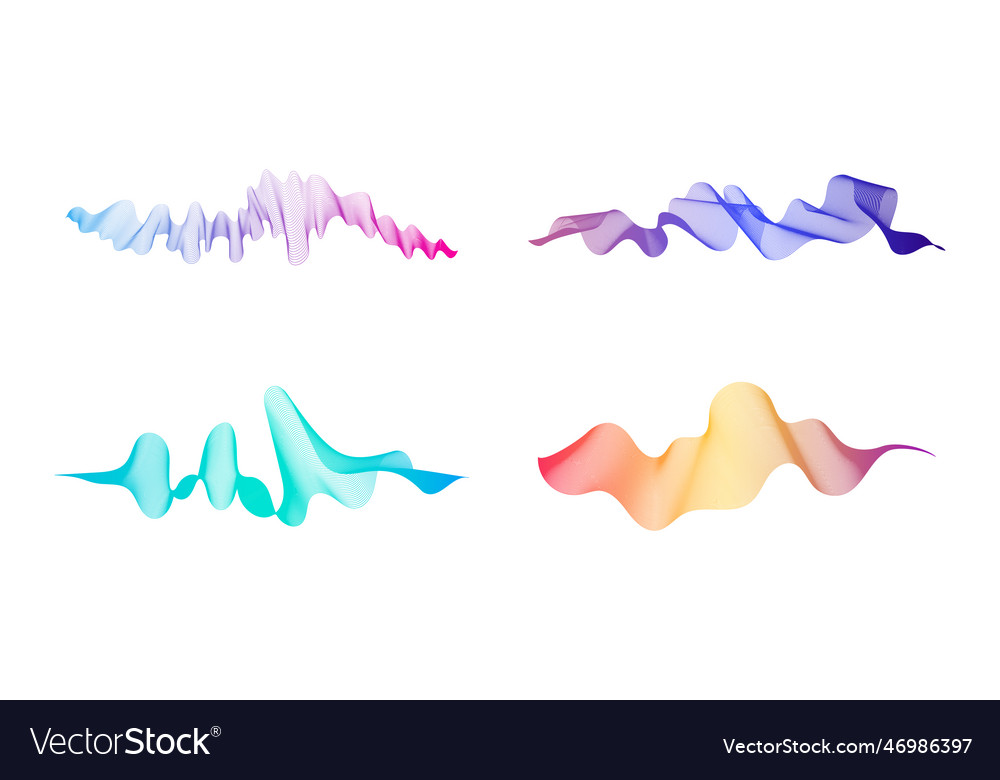 Abstract backdrop with wave gradient lines vector image Abstract backdrop with wave gradient lines