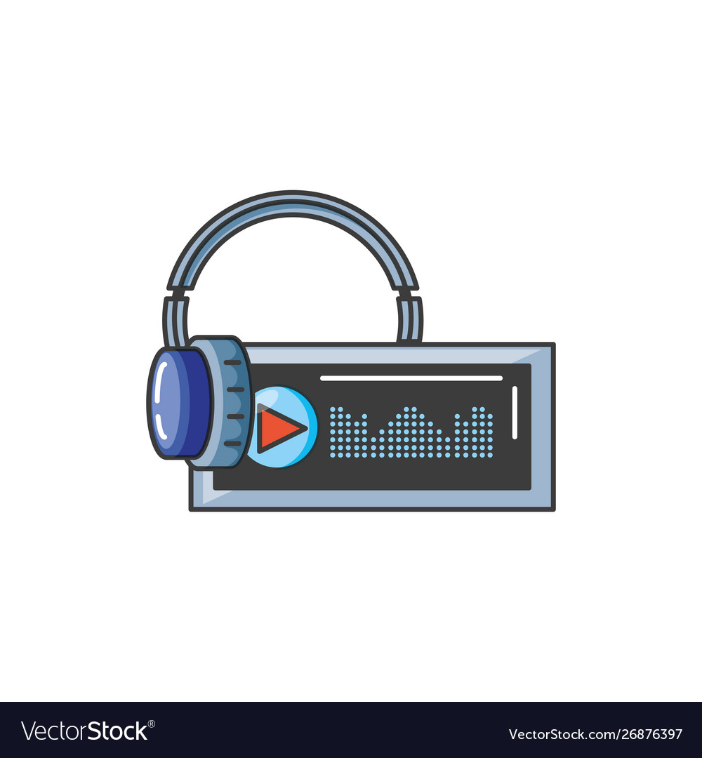 Audio player display with sound graphic