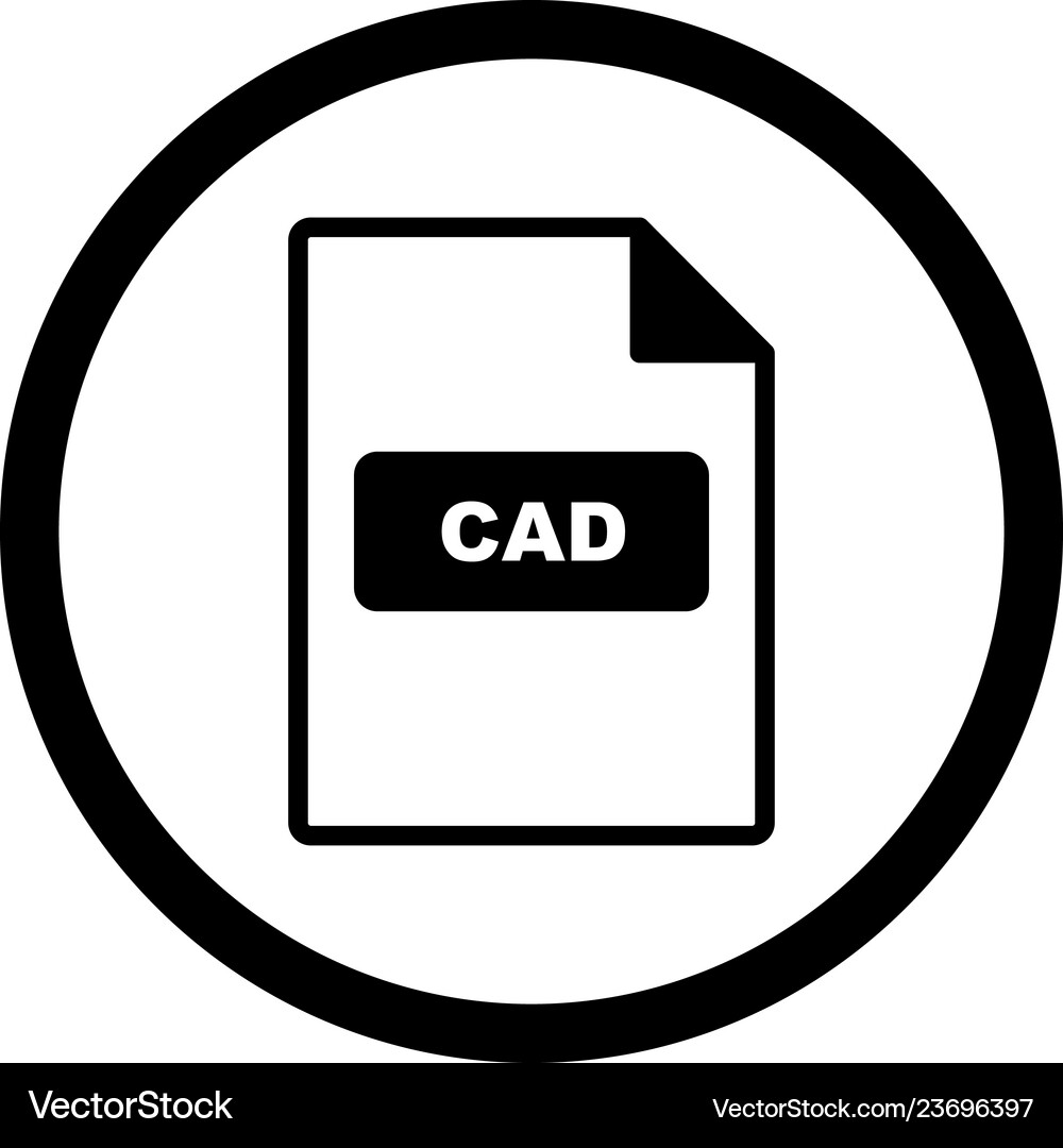 Cad icon Royalty Free Vector Image - VectorStock