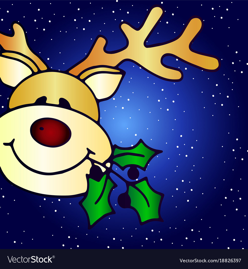 Christmas card - deer