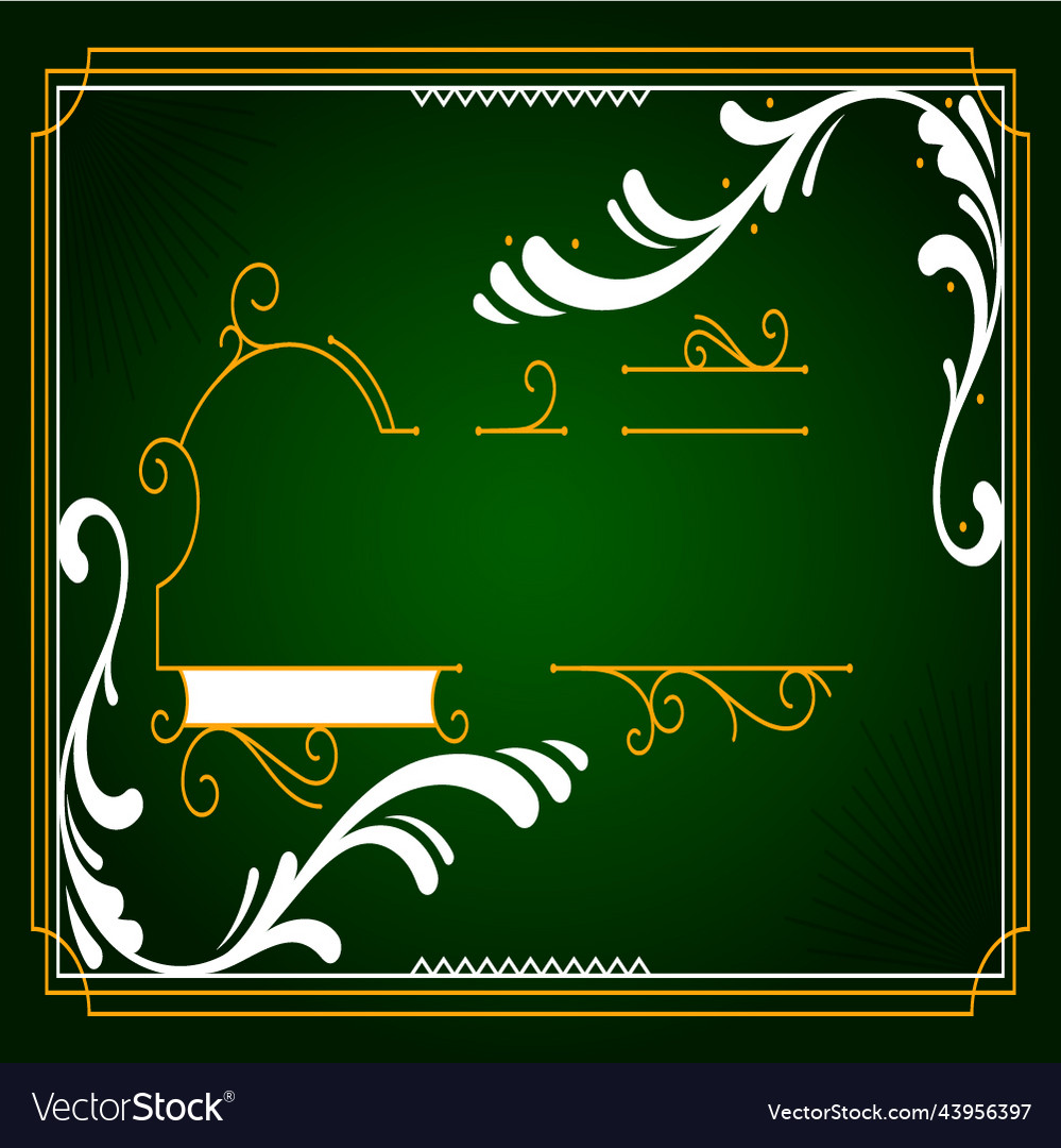 Flower frame pattern with background Vector Image Flower frame pattern with background