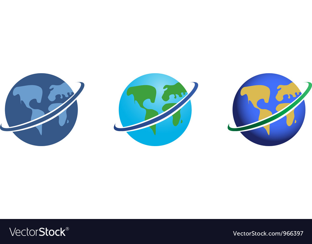 Global network icons set