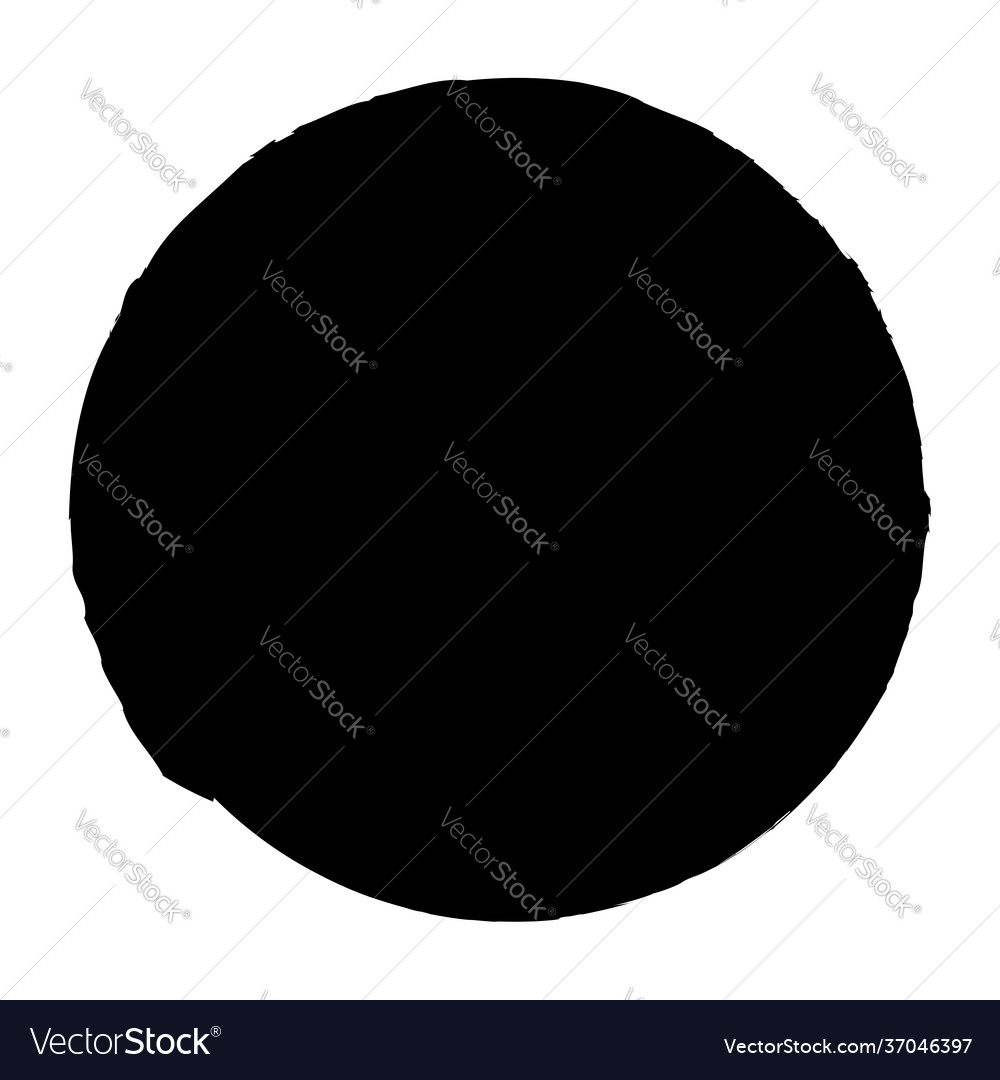 Grungy circle blob blotch vector image Grungy circle blob blotch