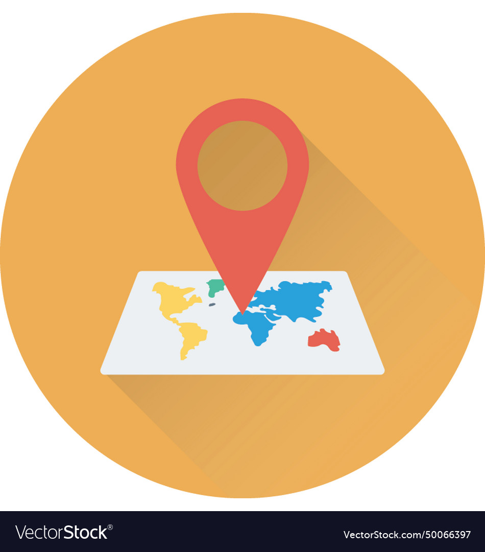 Map pin icon Royalty Free Vector Image - VectorStock