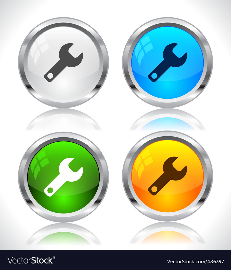 Metal web buttons