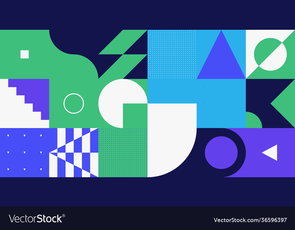 Minimal geometric pattern design vector image Minimal geometric pattern design