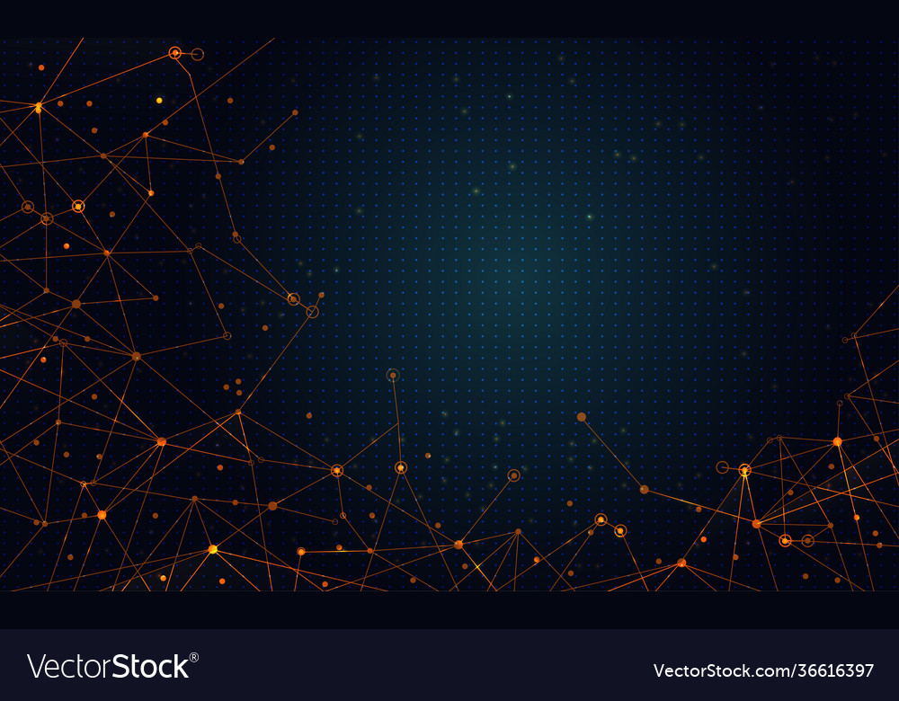 Modern abstract network science connection Vector Image