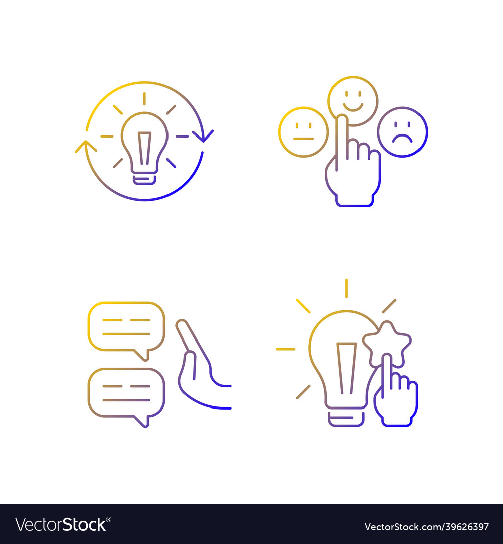 Rational Thinking Icons - Linear Set