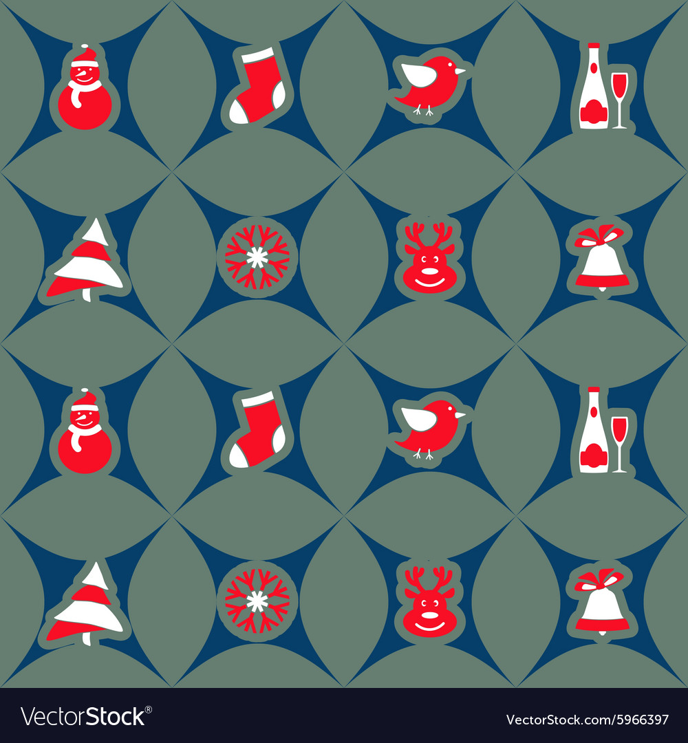 Nahtlose Hintergrund mit Weihnachtselementen
