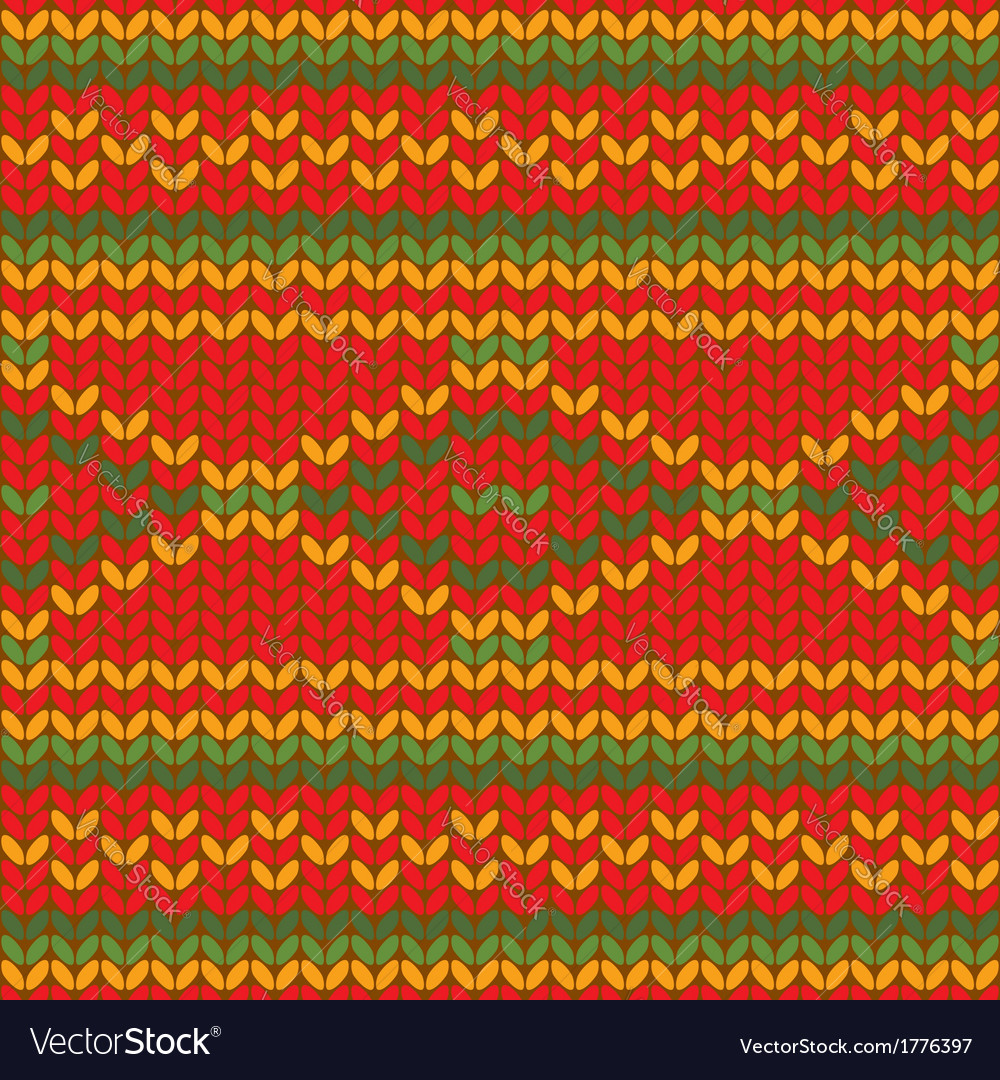Seamless knitted pattern