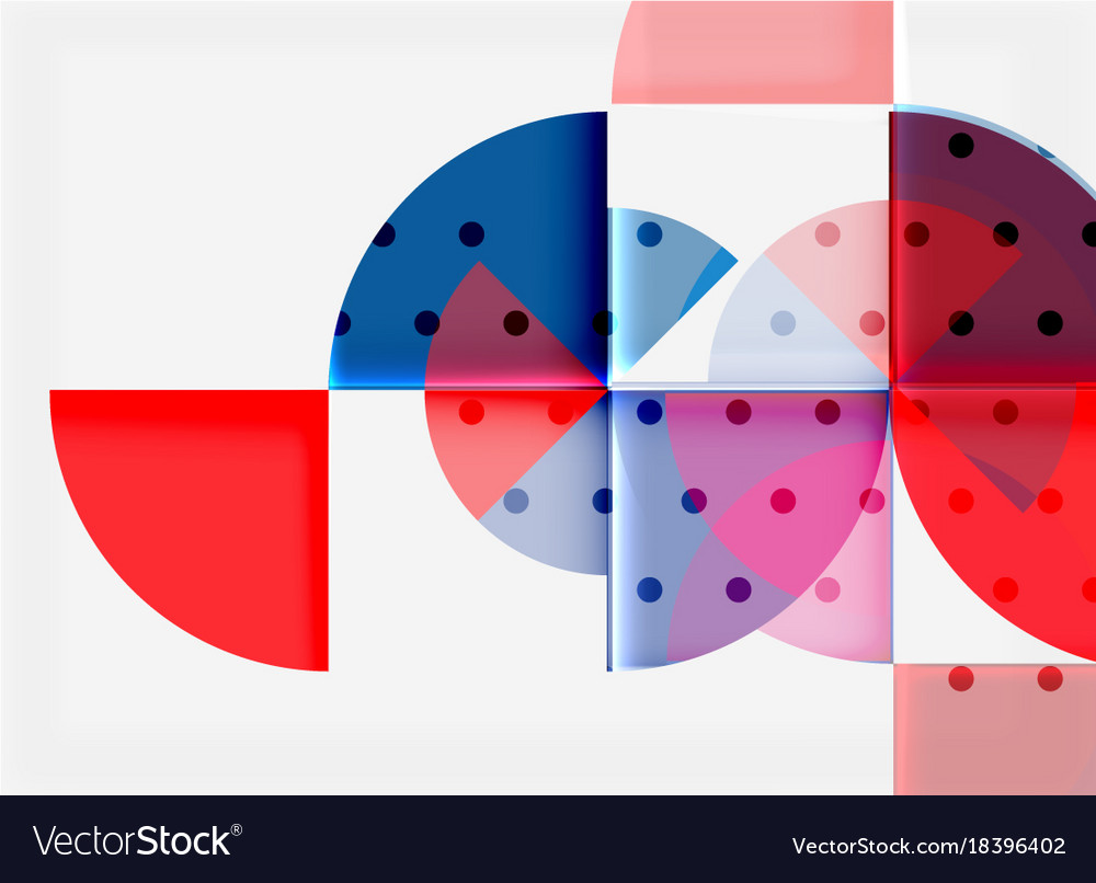 Circle elements on black background Royalty Free Vector