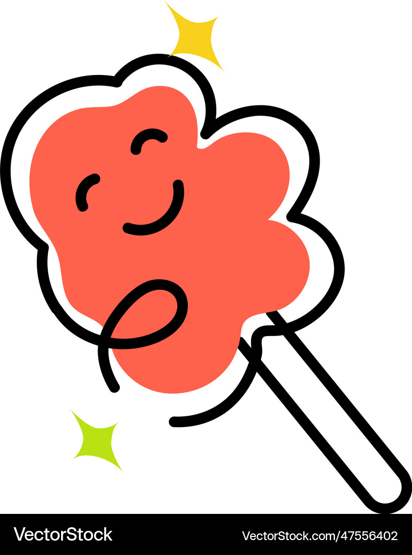 Cotton candy Royalty Free Vector Image - VectorStock