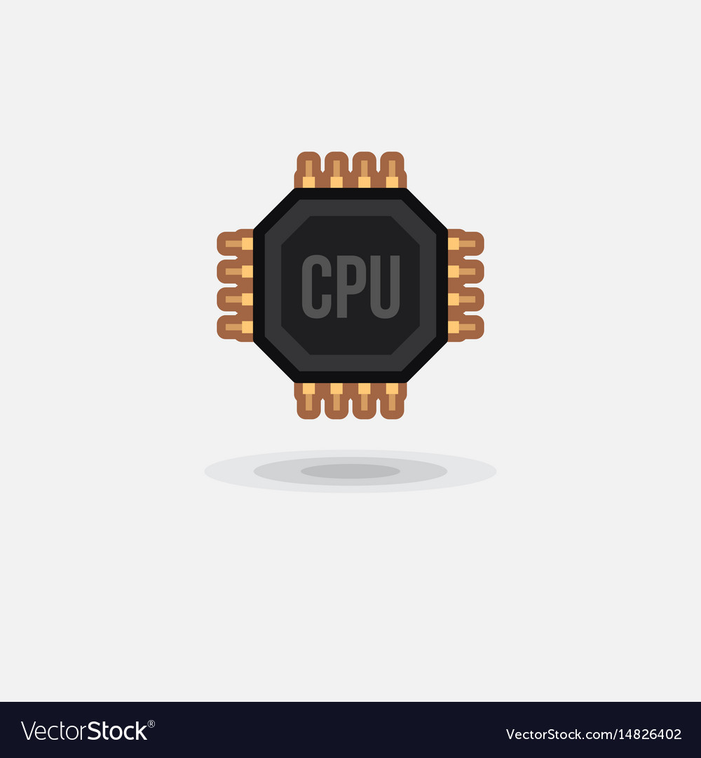 Icon Prozessor gpu cpu isoliert