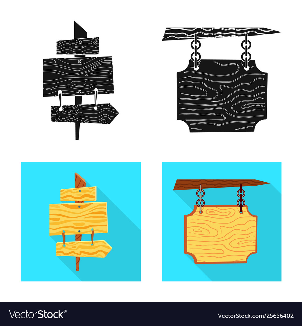Isolated object raw and forest symbol set