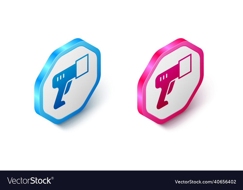 Isometric scanner scanning bar code icon isolated Vector Image Isometric scanner scanning bar code icon isolated