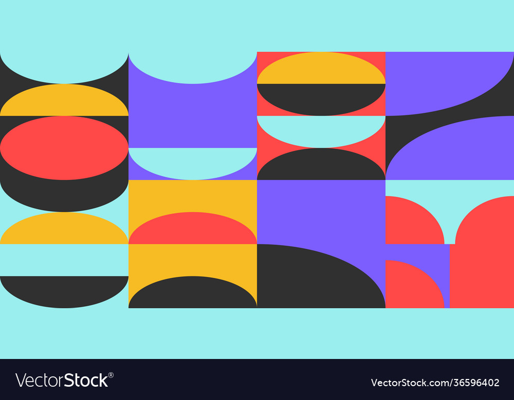 Minimal geometric pattern design vector image Minimal geometric pattern design