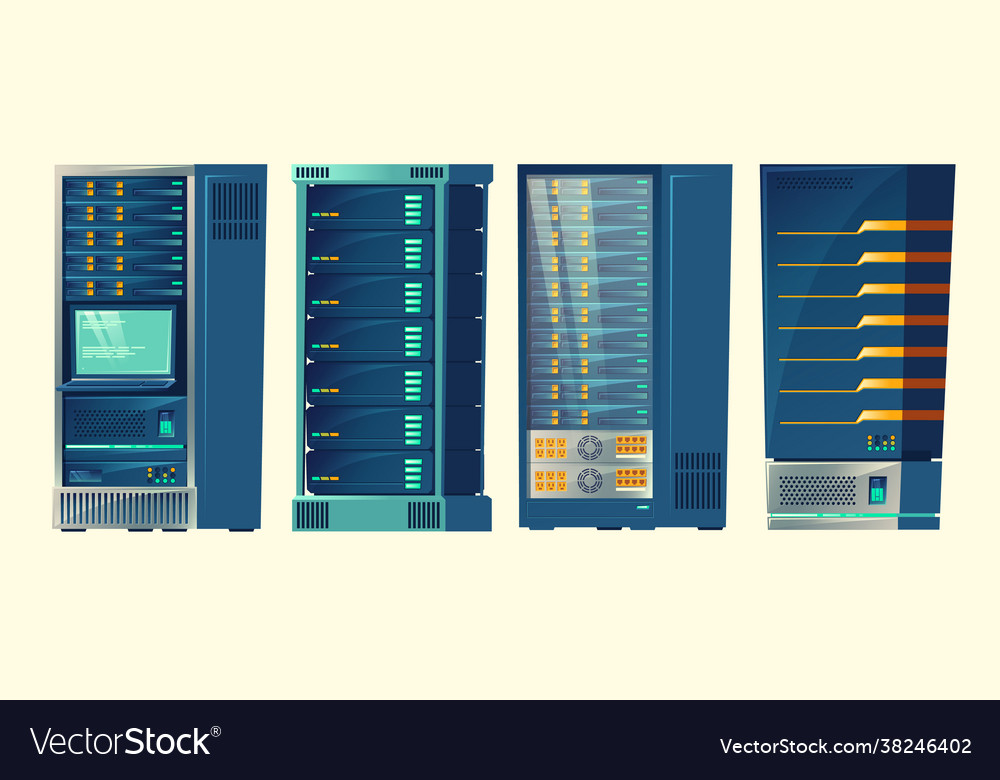 Server racks database room data center