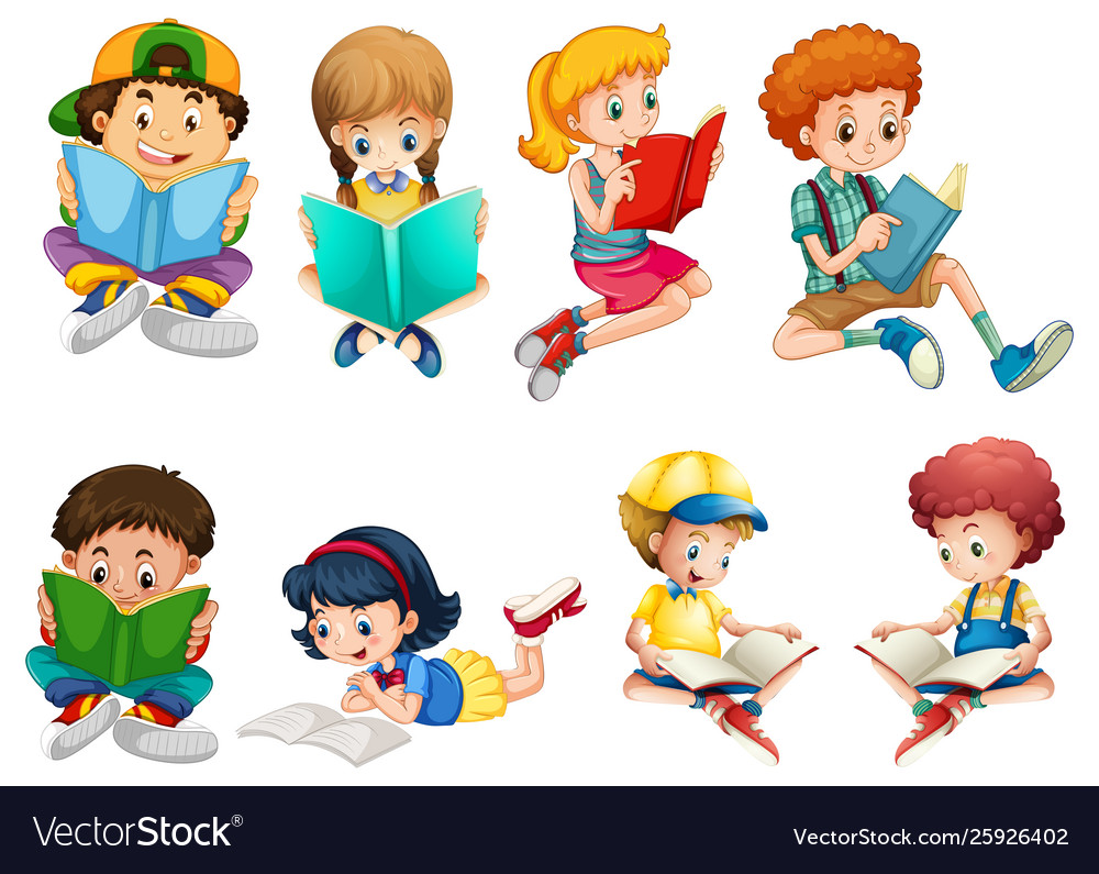 Set children character Royalty Free Vector Image