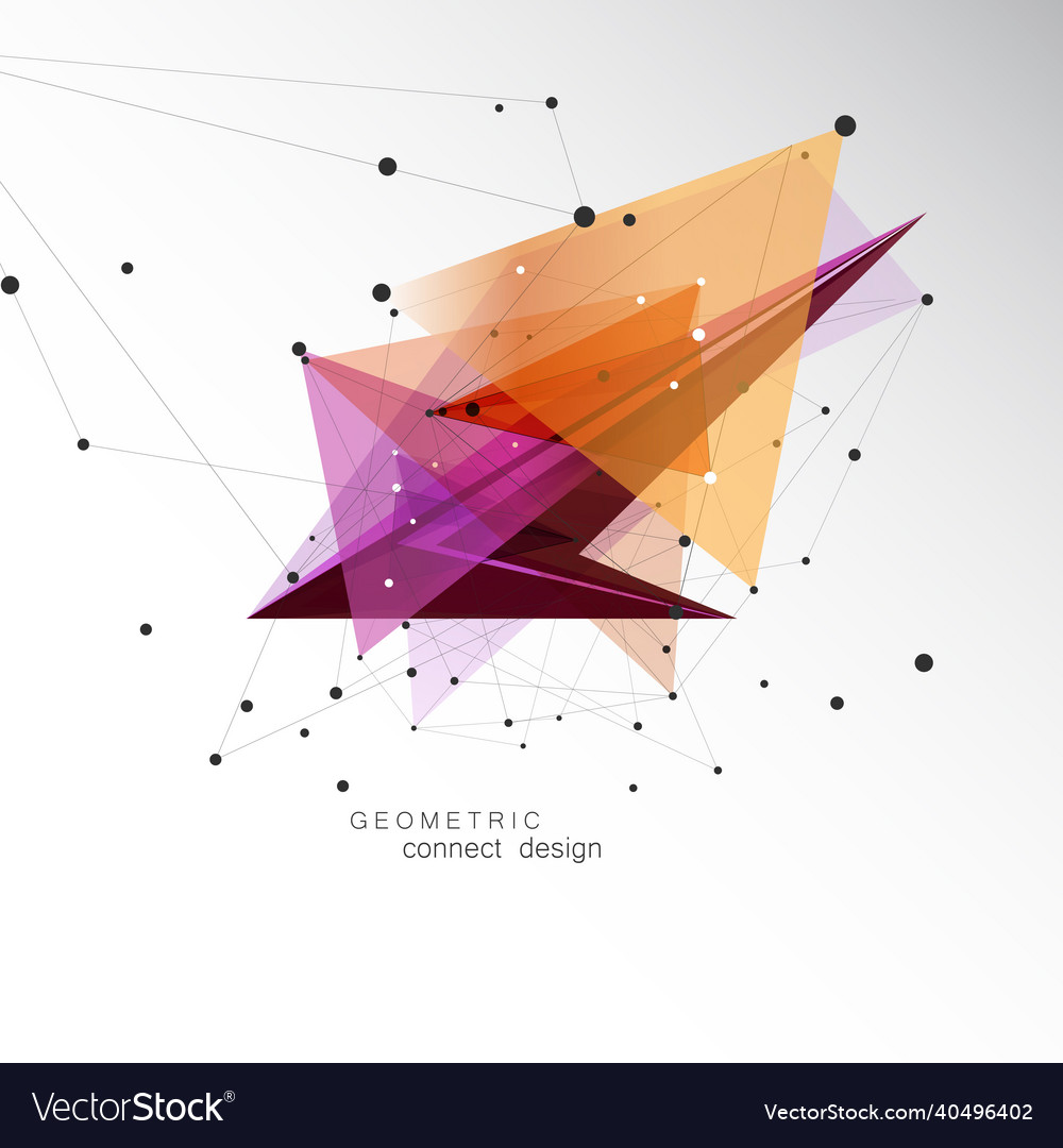 Triangle abstract shape design for presentations vector image Triangle abstract shape design for presentations