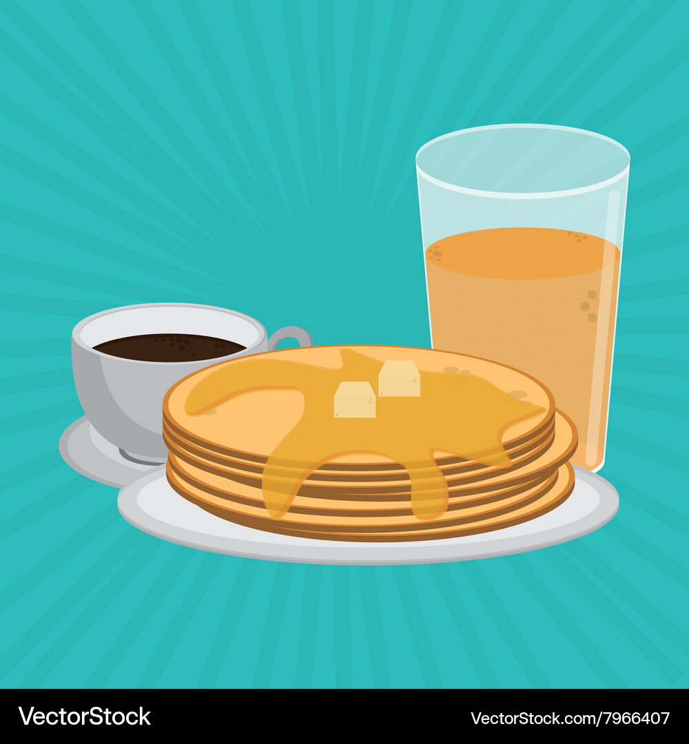 Breakfast icon design Royalty Free Vector Image