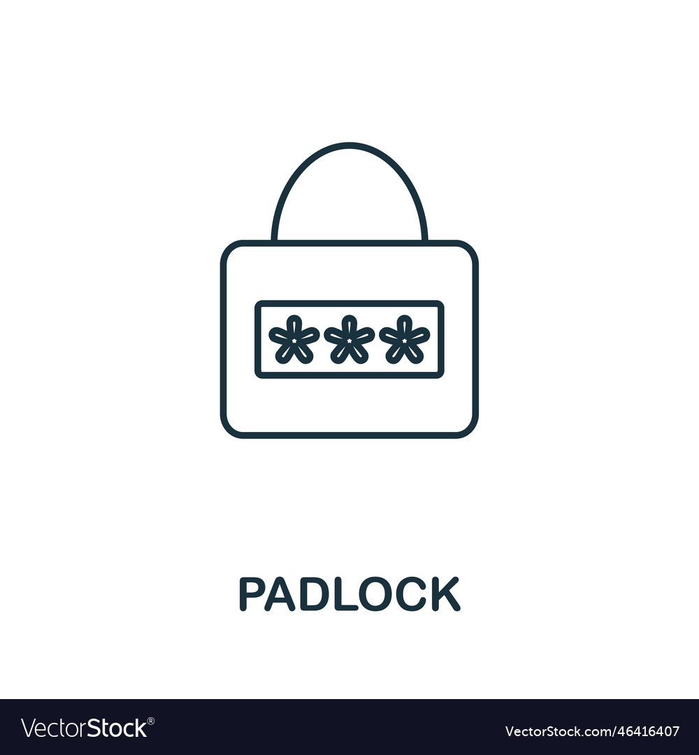 Data encryption line icon simple element from vector image Data encryption line icon simple element from