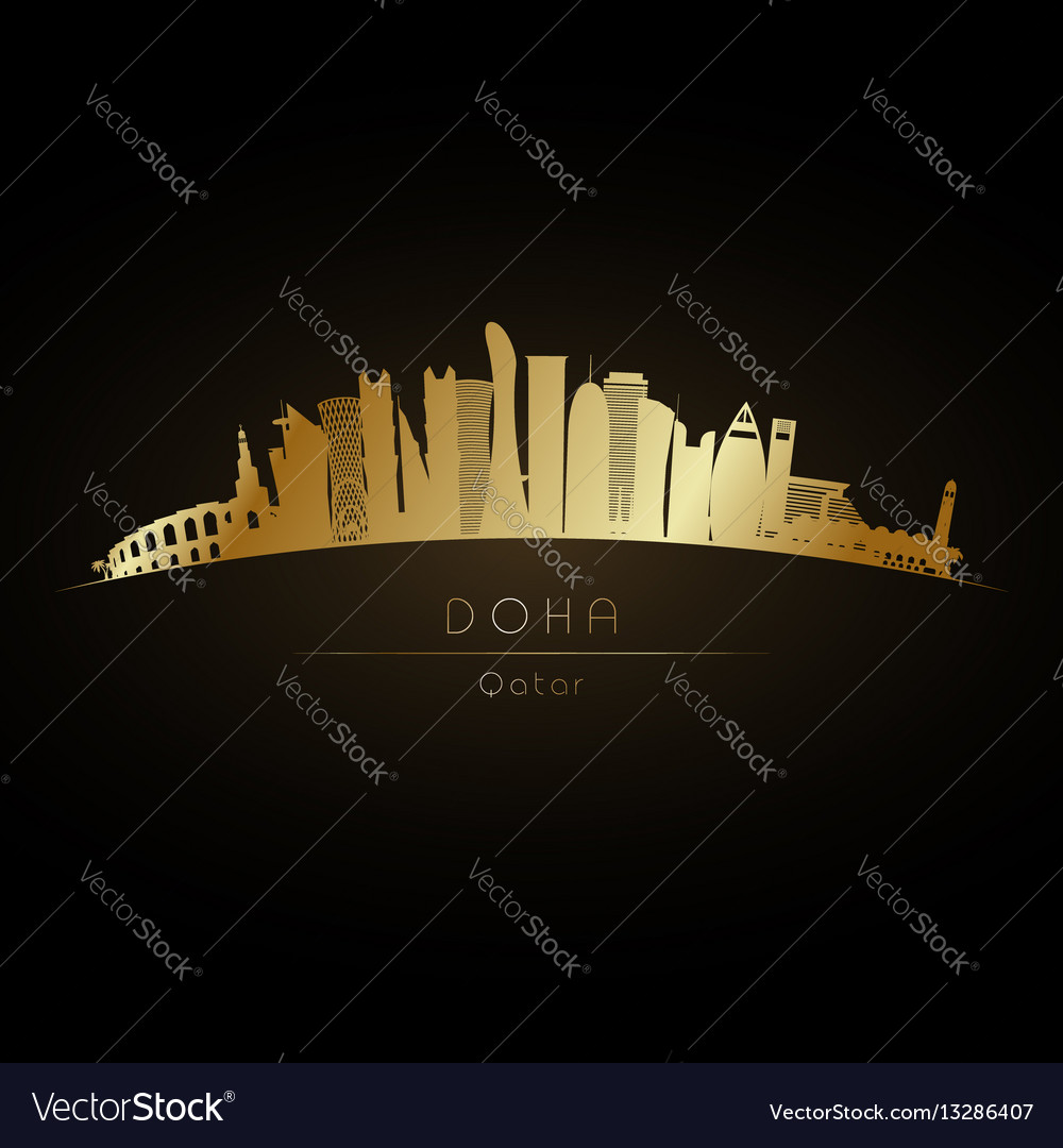 Doha Skyline - Golden Cityscape