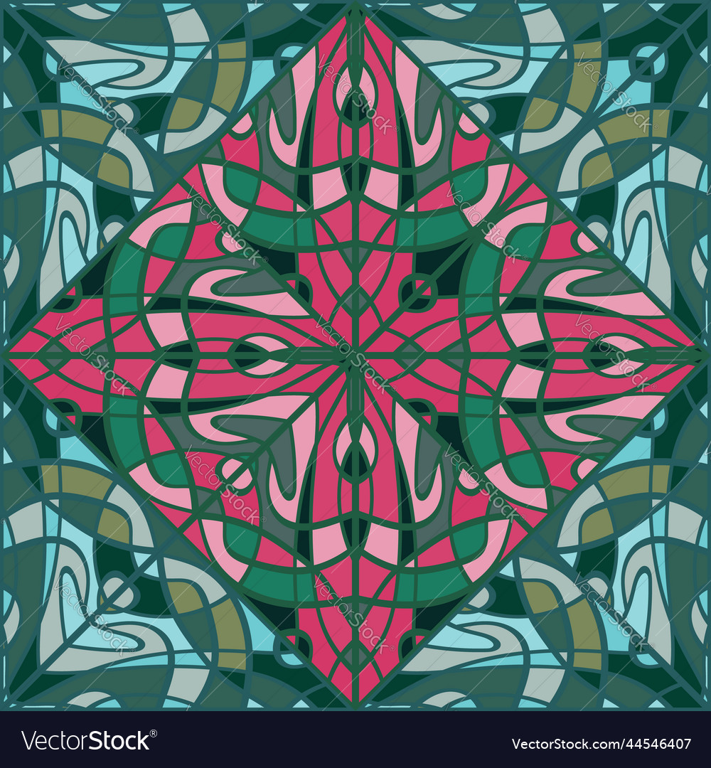 Elegant mosaic of lines seamless pattern