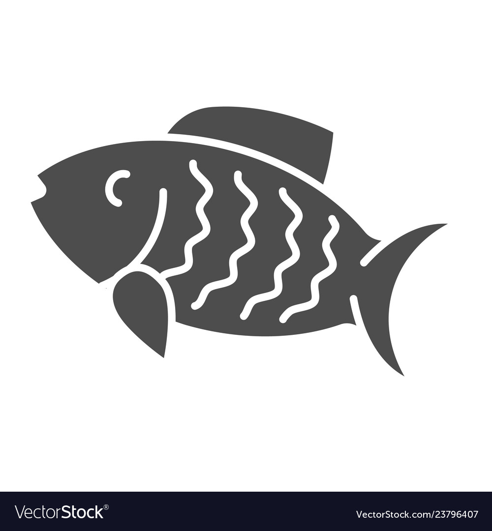 Fish solid icon animal