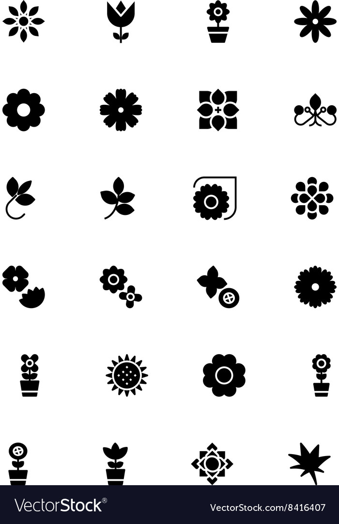 Flowers and floral icons 3