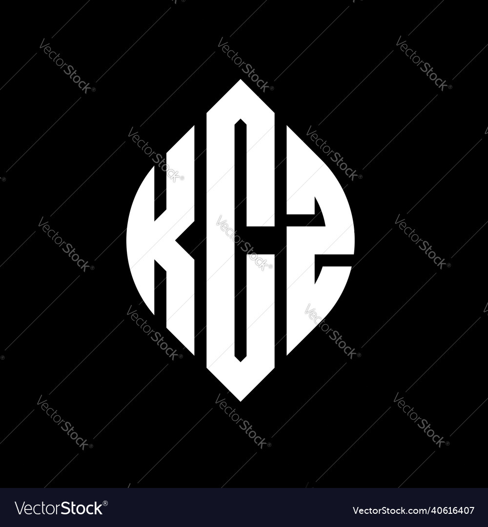 Kcz circle letter logo design